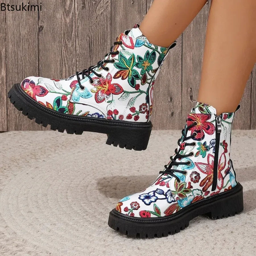 Ethnic Fashion For Women - Neue modische Damenstiefel mit seitlichem Reißverschluss,