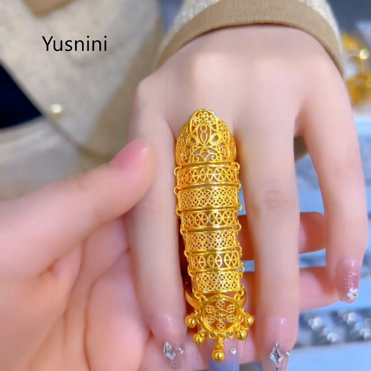 Ethnic Fashion Dubai - Meistverkaufter Neuer Dubai-Schmuck 24K Vergoldeter Ausgehöhlter