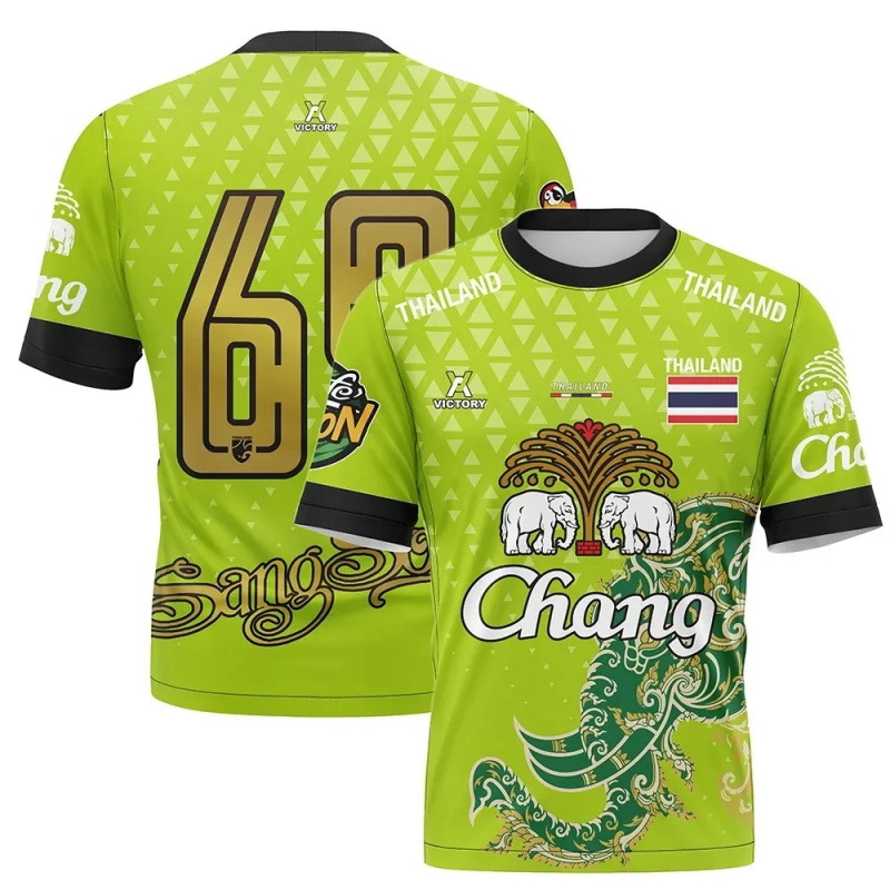 Thai Silk Blouse - Thailand Chang Elefanten Kurzarm T-Shirt Für