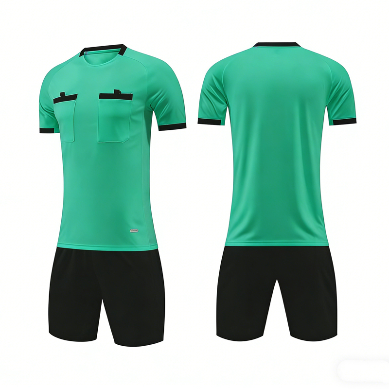 Thai Silk Blouse - Professionelles Fußball-Schiedsrichter-Set Thailand Herren Trikot-Set Fußball-Schiedsrichter-Kleidung