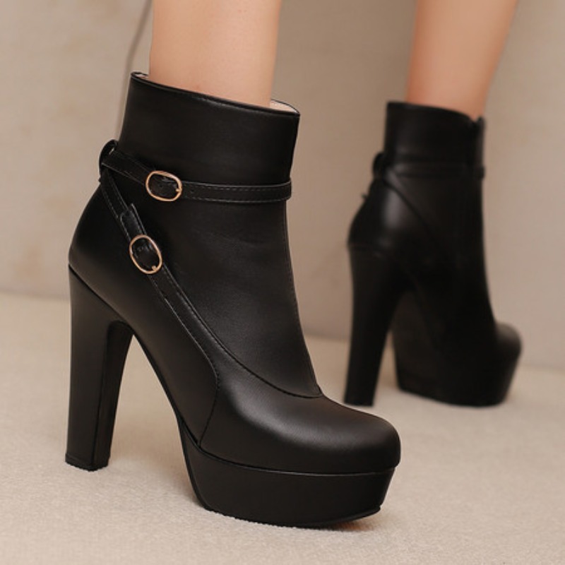 Mode Plattform Stiefel Frauen  – Ethnic Fashion For Women Bewertung und Preis