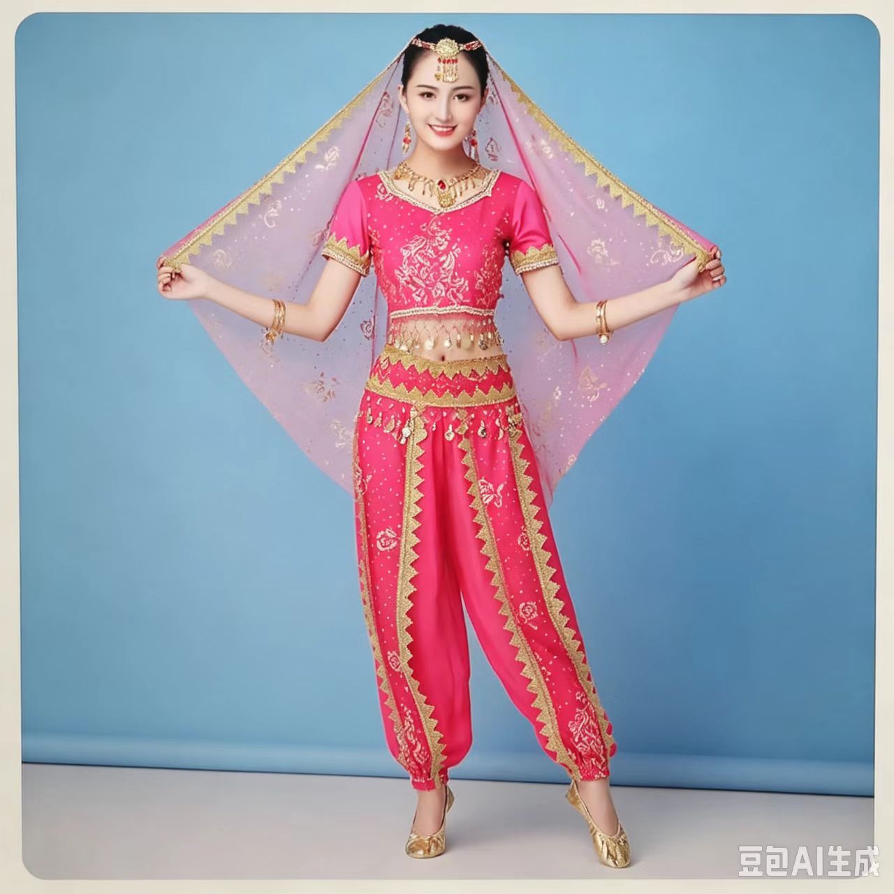 Indisches Ethno-Tanzkostüm Büh – Salwar Kameez Set Bewertung und Preis