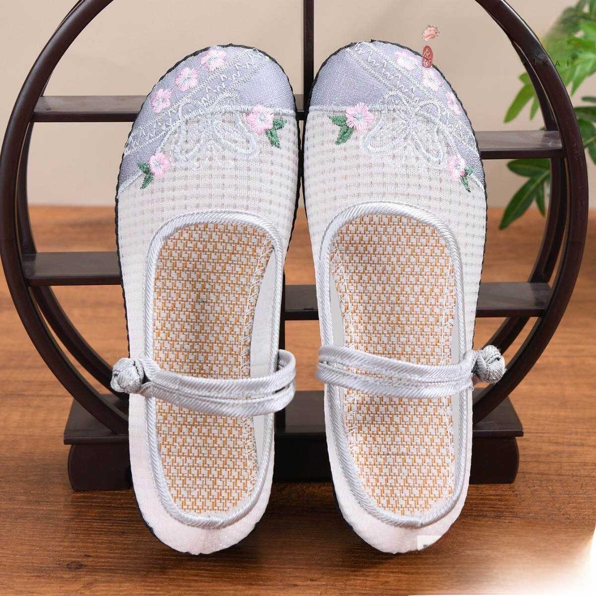 Atmungsaktive, bestickte, flac – Ethnic Fashion Online Bewertung und Preis