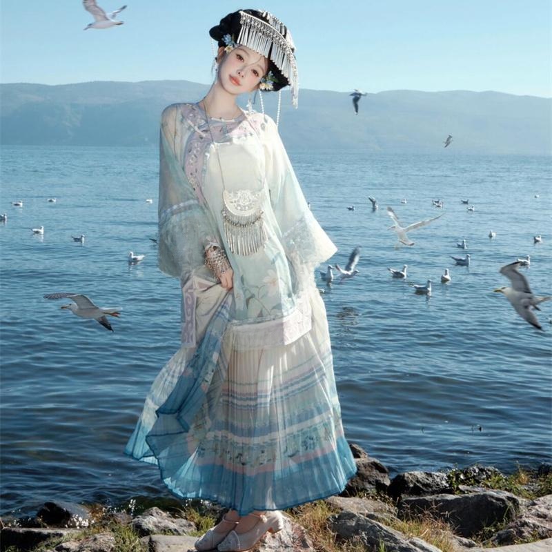 Blaue Ethnische Minderheiten-F – Ethnic Fashion Studio Bewertung und Preis