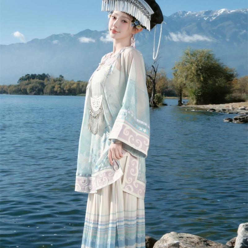 Blaue Ethnische Minderheiten-F – Ethnic Fashion Studio Bewertung und Preis