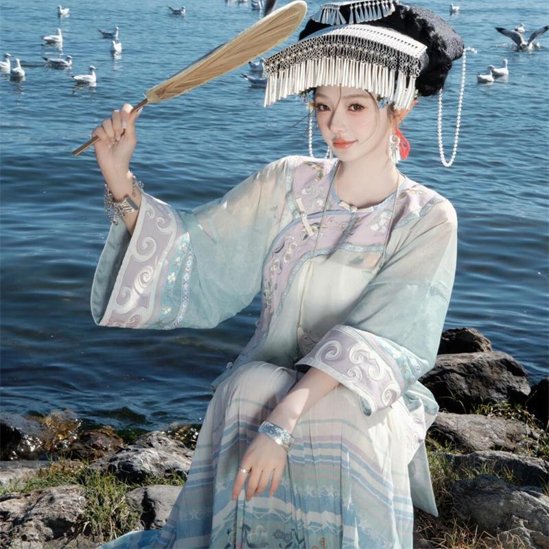 Blaue Ethnische Minderheiten-F – Ethnic Fashion Studio Bewertung und Preis