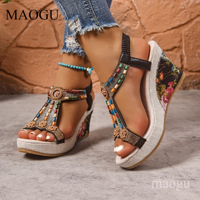 Boho Perlenverzierte Blumen-Ke – Ethnic Fashion For Women Bewertung und Preis
