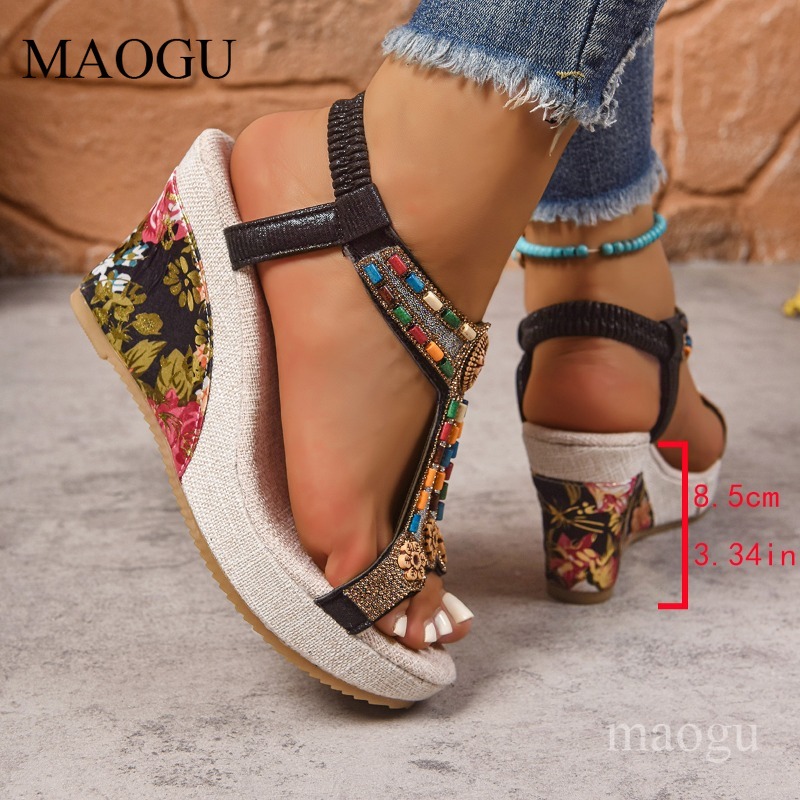 Boho Perlenverzierte Blumen-Ke – Ethnic Fashion For Women Bewertung und Preis