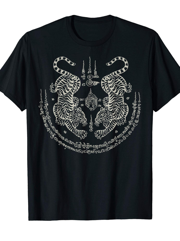 Sak Yant Thai Tattoo Twin Tige – Thai Silk Blouse Bewertung und Preis
