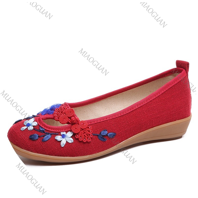 Bestickte Damen-Komfort-Keilab – Ethnic Fashion For Women Bewertung und Preis