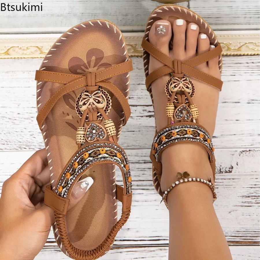 Damen Boho-Sandalen für Outdoo – Ethnic Fashion For Women Bewertung und Preis