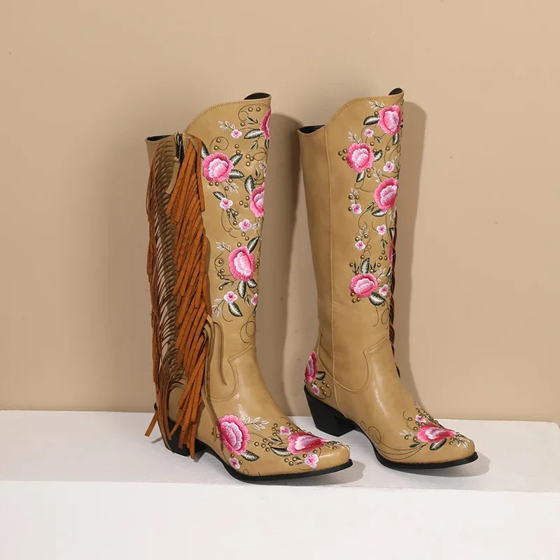 Mode Stickerei Blume Western K – Ethnic Fashion For Women Bewertung und Preis