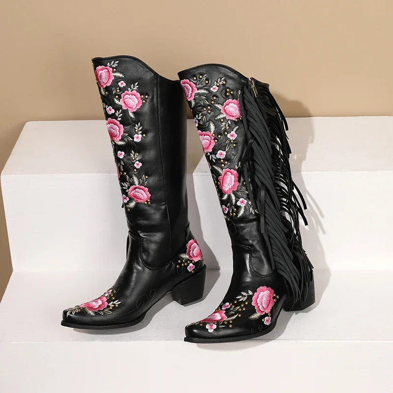 Mode Stickerei Blume Western K – Ethnic Fashion For Women Bewertung und Preis