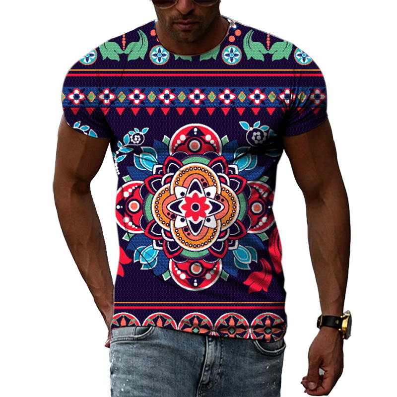 Neue 3D Mode Ethnische Bunte M – Men'S Ethnic Fashion Trends Bewertung und Preis